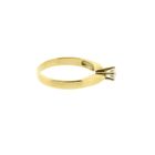 Image 5 of Gold (wedding) ring with diamond; 0.25 ct.