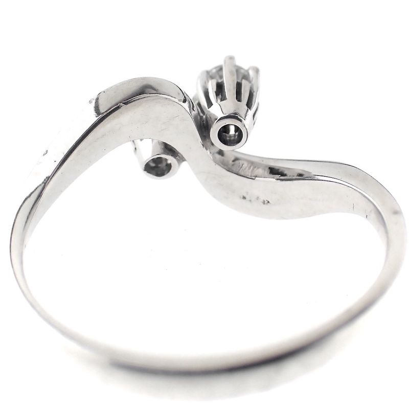 Image 4 of 18 carat white gold ring with 0.20 ct. diamonds.