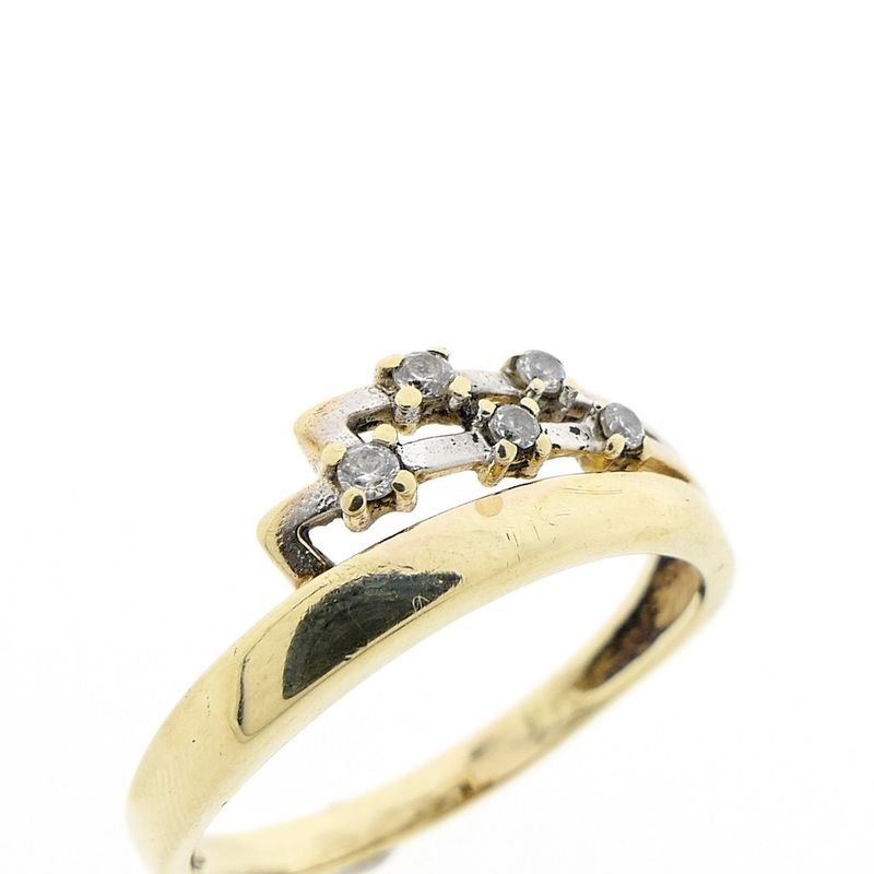 Image 3 of 8 carat bicolor ring with zirconia
