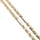 Image 3 of Two-tone gold square king chain | 64 cm