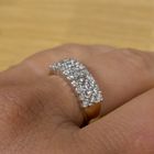 Image 10 of Golden Diamonde pavé ring with diamond; 1.08 ct.