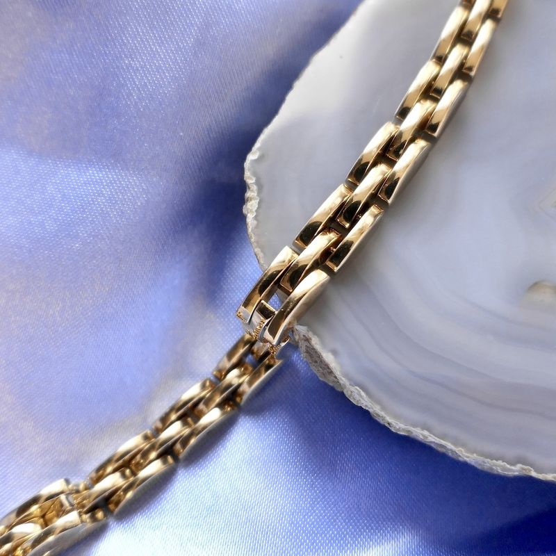 Image 2 of Gold Bismarck link bracelet