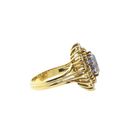 Image 8 of Gold cocktail ring with sapphire and diamonds; 0.70 ct.