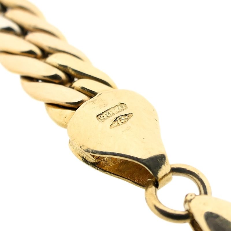 Image 5 of Tricolor gold gourmet link bracelet