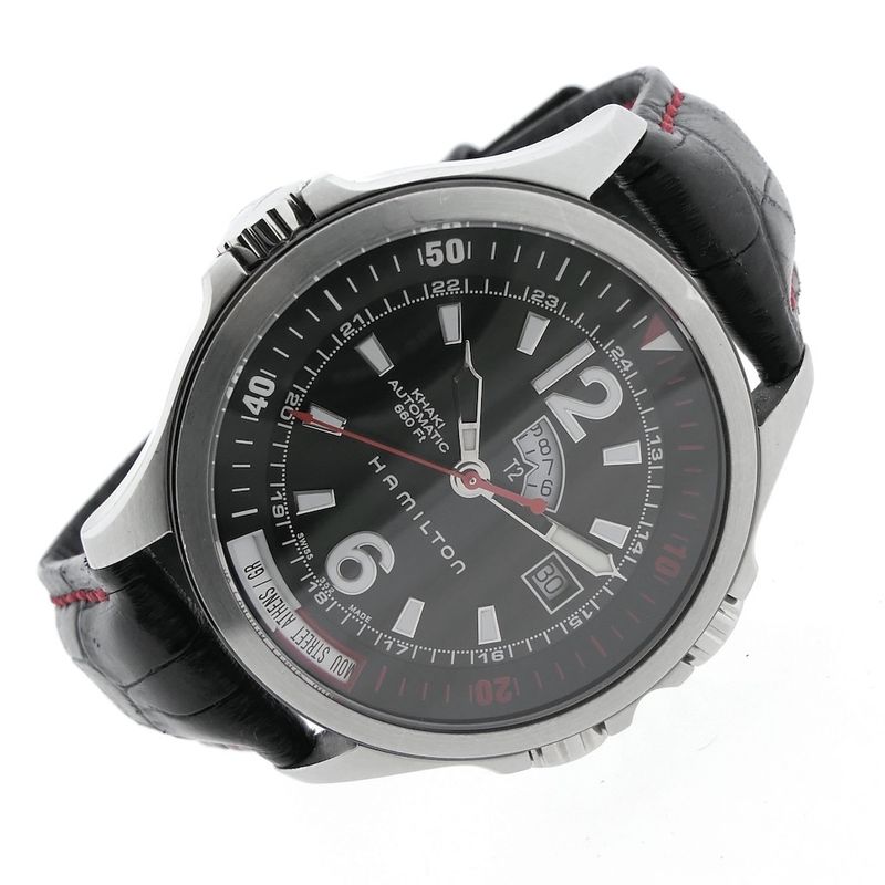 Image 8 of Hamilton Khaki Navy GMT; Automatic men's watch