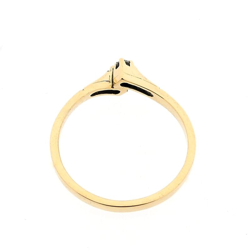 Image 5 of Gold ring with zirconia
