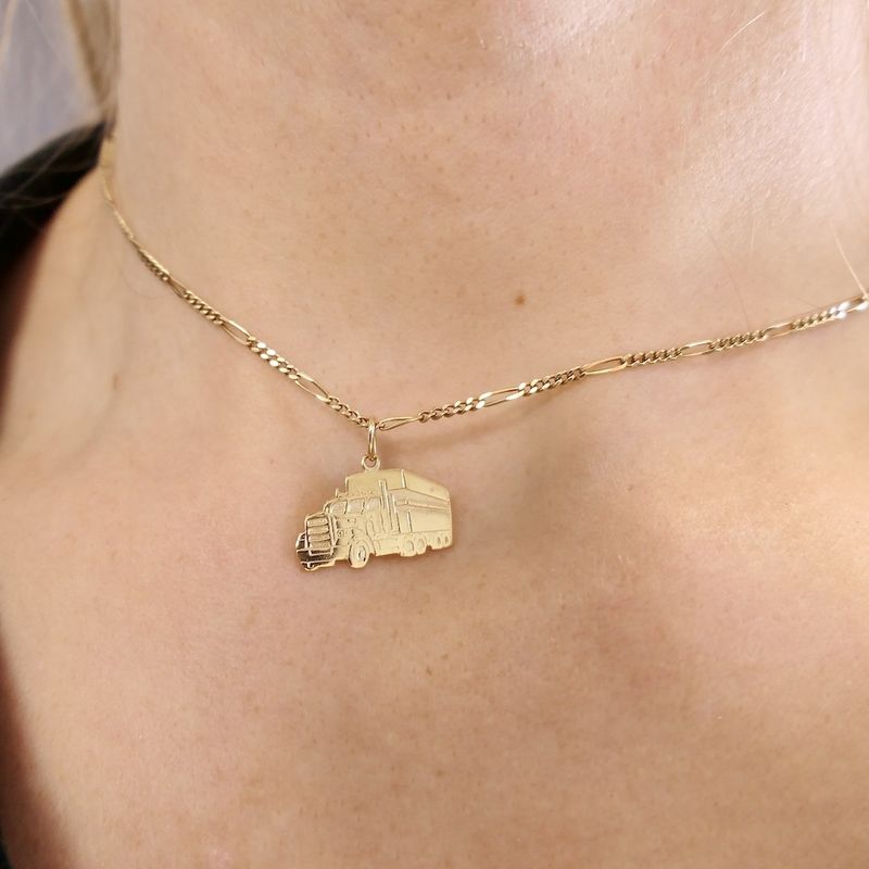 Image 4 of Gold pendant of a truck