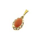 Image 6 of Gold pendant with red coral | Vintage