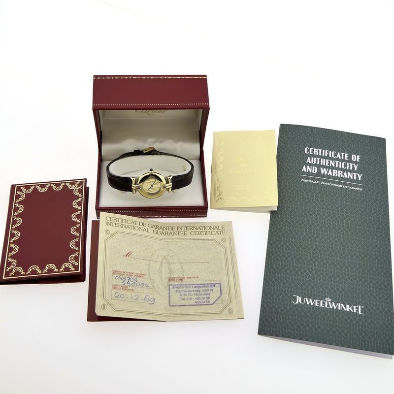 Image 10 of Cartier Colisee Vermeil 590002; Ladies watch