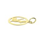 Image 10 of Gold zodiac sign pendant; Virgo