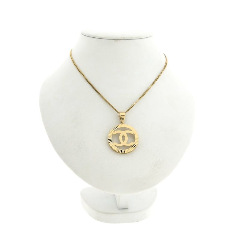 Image 5 of Gold Chanel pendant with zirconia