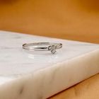 Image 2 of White gold ring with diamonds; 0.075 ct.