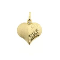 Gold pendant of a heart