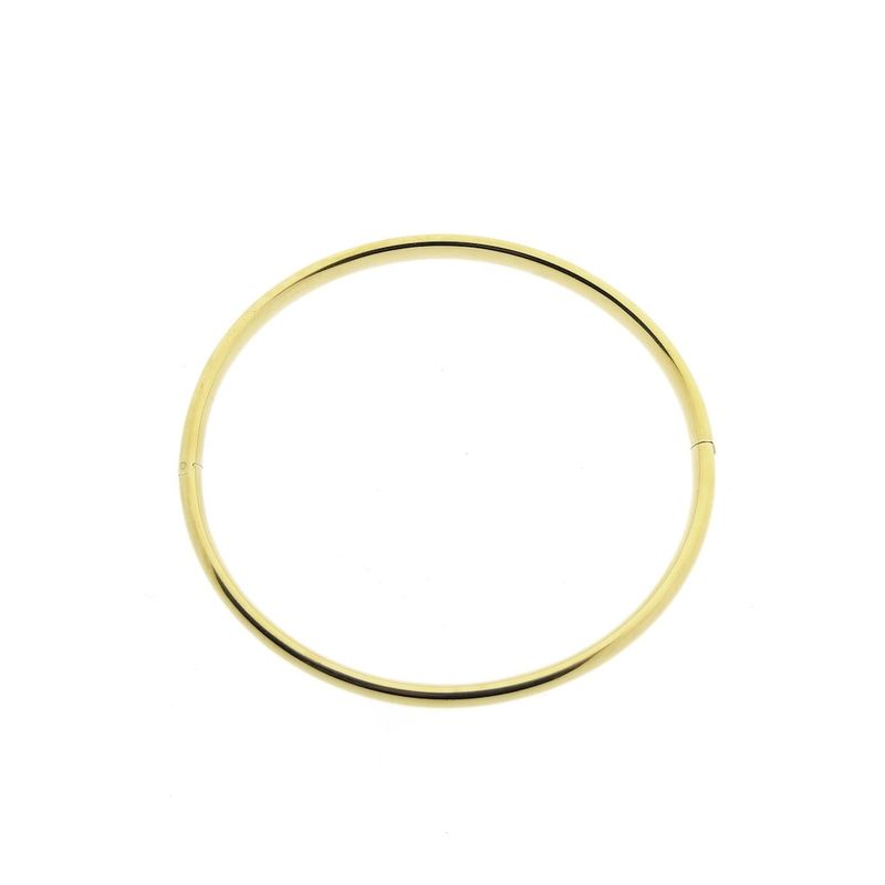 Image 3 of Gold smooth slave bracelet | Ø 65 mm