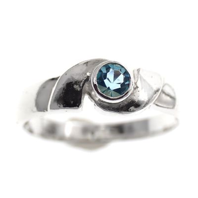 Image 2 of Silver children's ring with blue stone | Girls