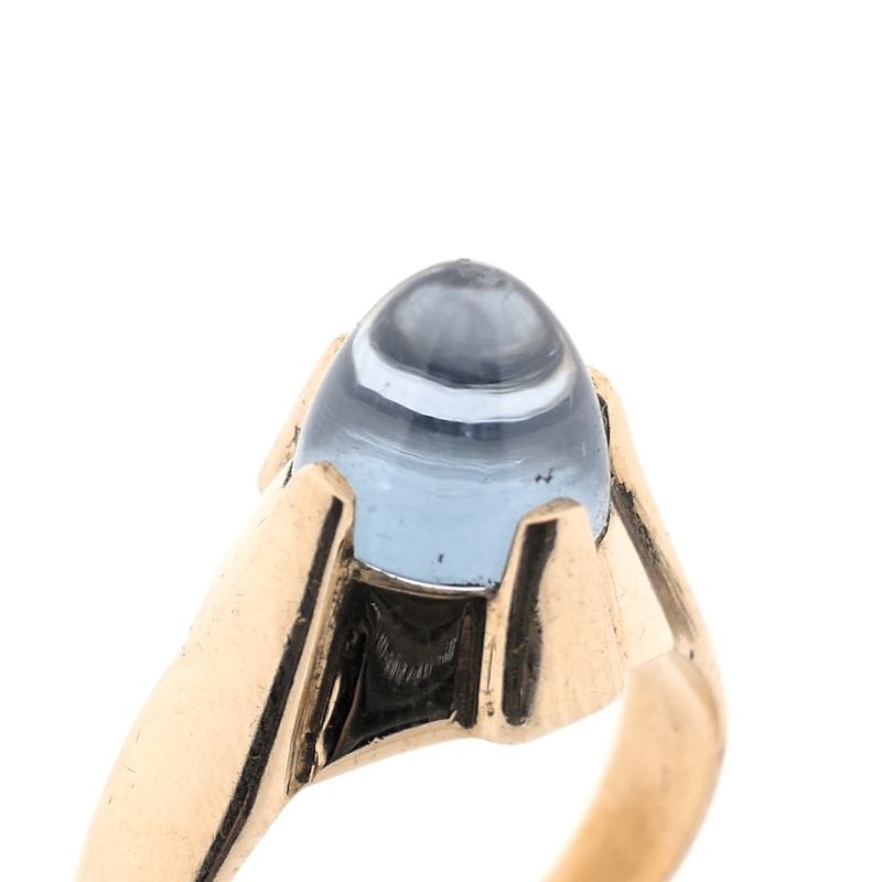 Image 3 of Gold ring with topaz