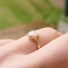 Image 8 of Gold ring with precious opal