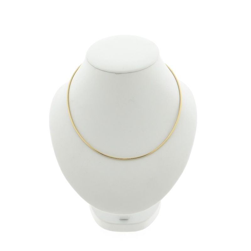 Image 1 of Gold omega choker necklace