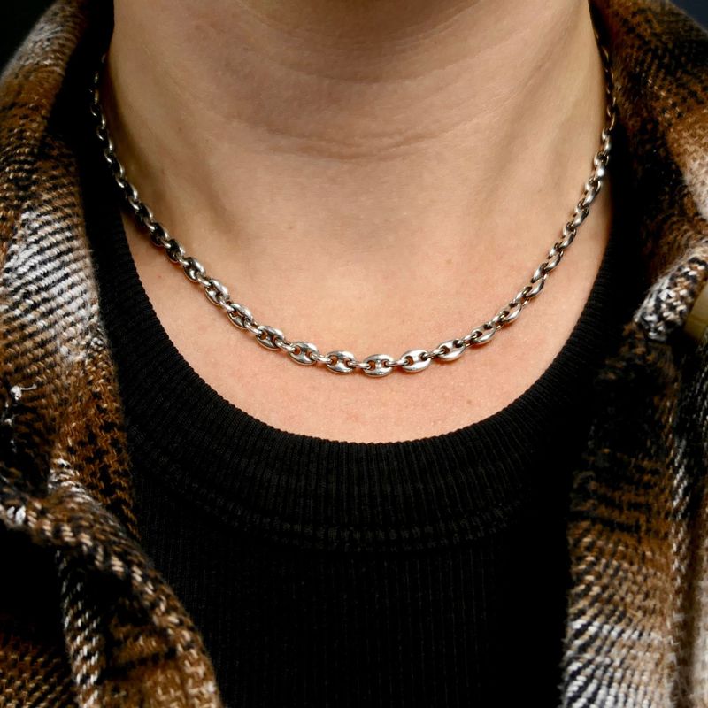 Image 10 of Silver Marine Link Necklace