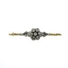 Image 1 of Victorian gold brooch with diamond; 0.27 ct.