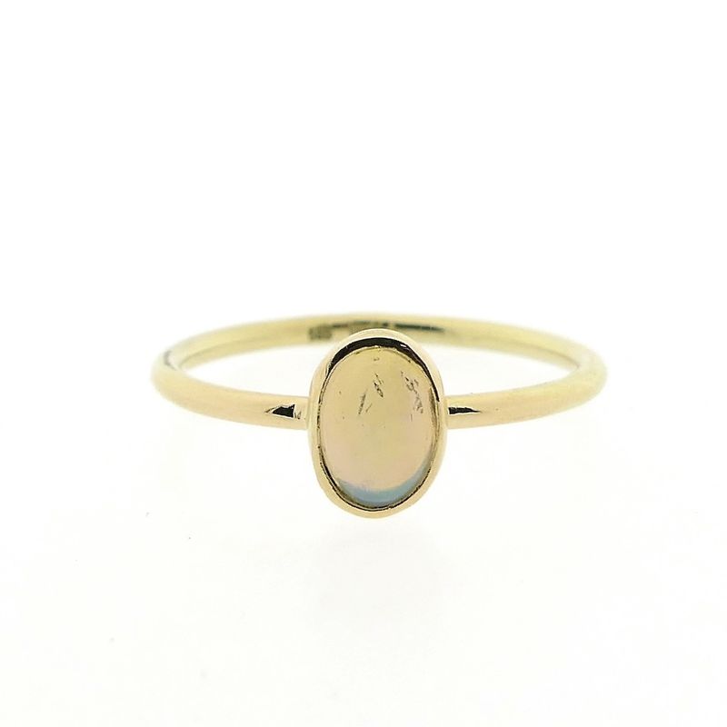 Image 3 of Gold ring with precious opal