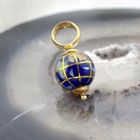 Image 6 of 18 carat gold globe pendant with enamel