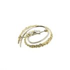 Image 3 of Two-tone gold brooch with diamond; 0.08 ct.