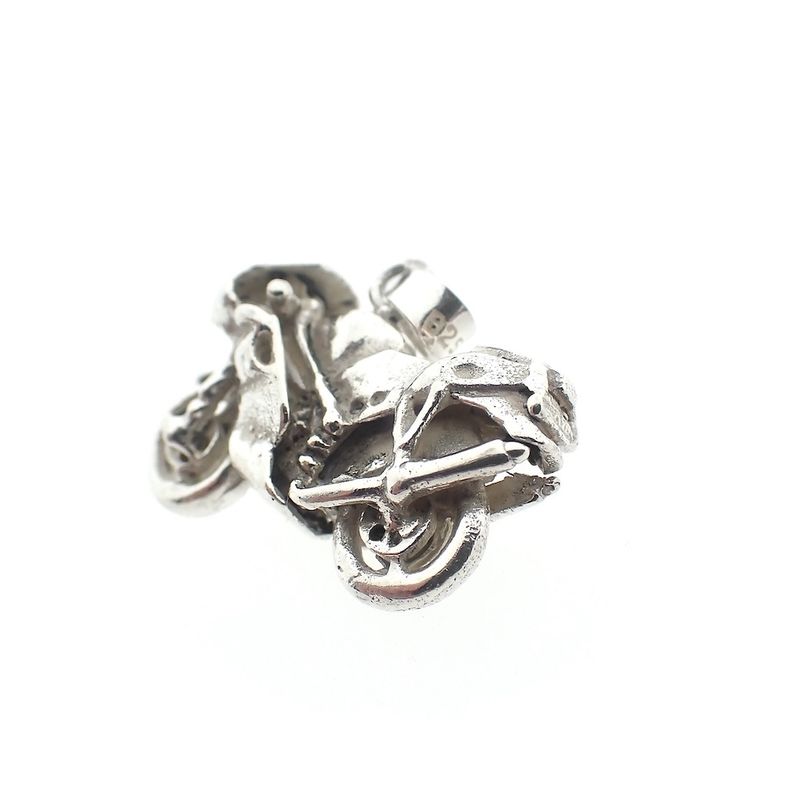 Image 8 of Silver pendant of a motorcycle