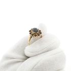 Image 3 of Gold entourage ring with garnet stones | Vintage