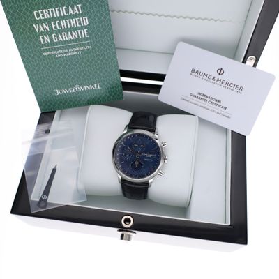 Image 2 of Baume Mercier Classima 'Full-Calendar' Moonphase MOA10784; Automatic Men's Watch