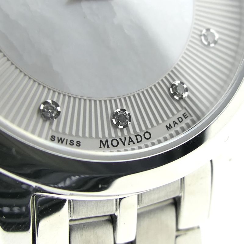 Image 5 of Movado 1881; Automatic women's watch with MOP and diamond dial