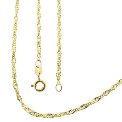 Image 1 of Gold twisted link chain | 46 cm