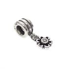 Image 1 of Pandora charm; Silver; Hanging Flower