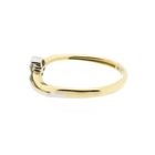 Image 7 of Two-tone gold solitaire ring with zirconia