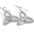 Image 2 of Silver Celtic earrings with triquetra symbol