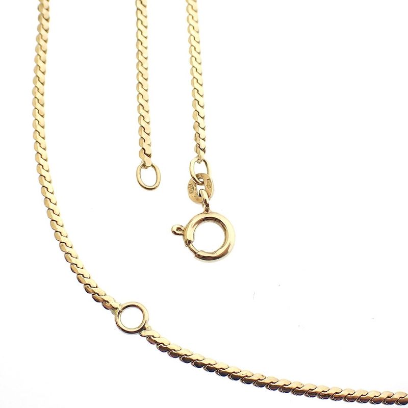 Image 1 of 18K Gold S-link Necklace | 61.5 cm