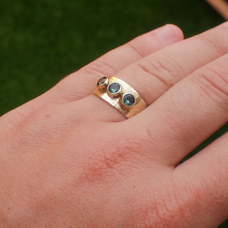 Image 4 of Gold ring with tourmaline