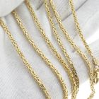 Image 9 of Gold square king link necklace