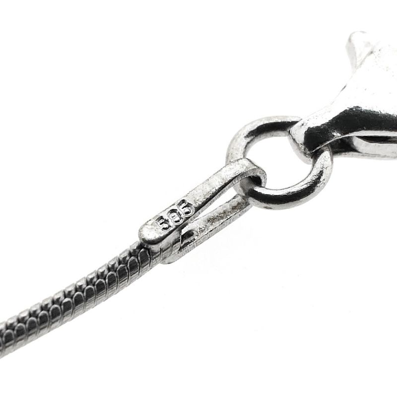 Image 7 of White gold snake link chain | 40 cm