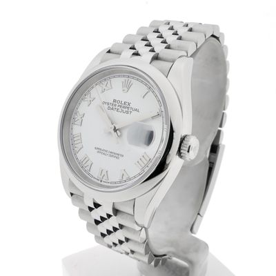 Image 2 of Rolex Datejust 36mm 'White Roman' 126200; Automatic watch