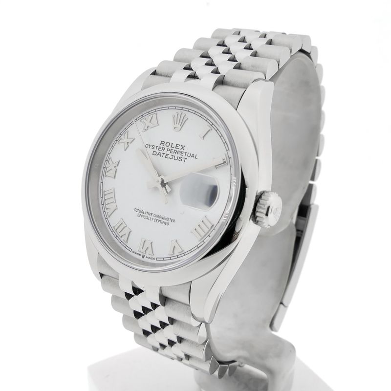 Image 2 of Rolex Datejust 36mm 'White Roman' 126200; Automatic watch