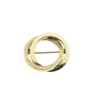 Golden dynamic brooch