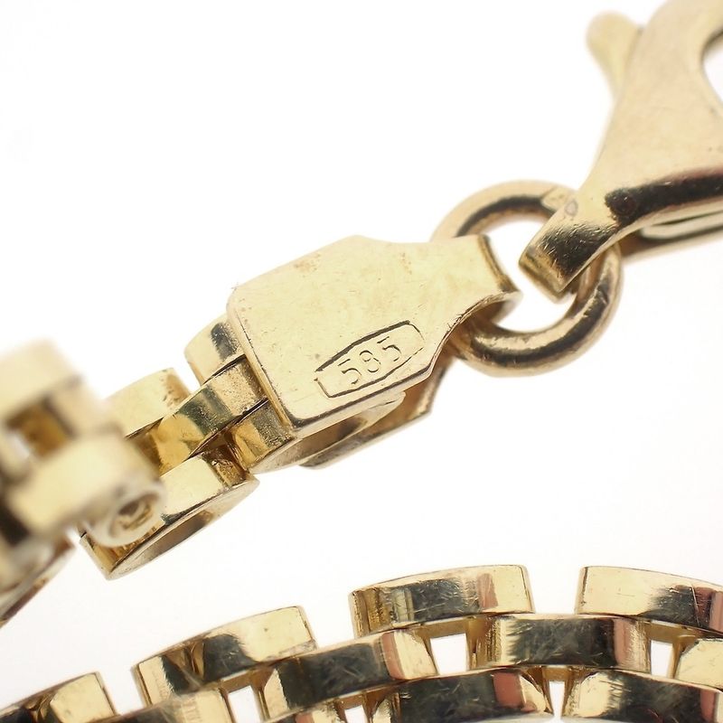 Image 2 of Gold Bismarck link bracelet | 18.5 cm