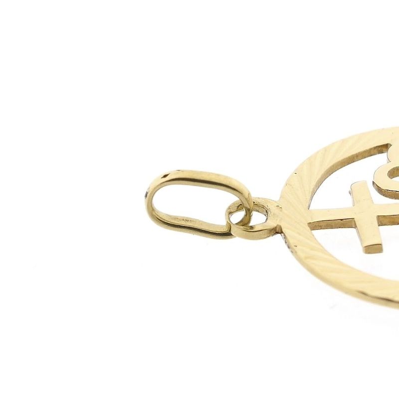 Image 5 of Golden Pendant; Faith Hope and Love