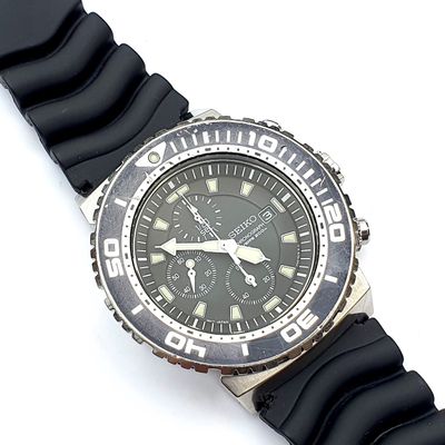 Image 2 of Seiko Scuba; Semi-vintage Chronograph men's watch