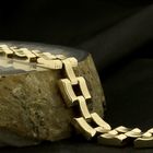 Image 2 of Gold Bismarck link bracelet