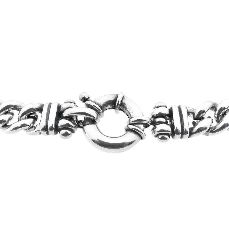 Image 4 of Silver robust gourmet link necklace