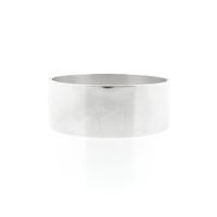 Silver wide slave bracelet | Ø 61.5 mm