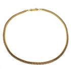 Image 7 of Exclusive; 18K gold foxtail link necklace with 0.10 ct. diamond | 47 cm