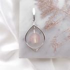 Image 9 of Silver pendant with rose quartz